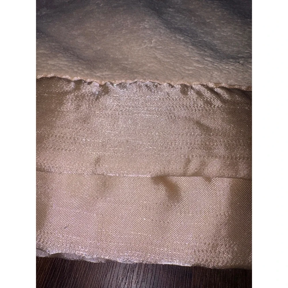 RedEnvelope‎ Cream Plush Baby Blanket Embroidered Owls Satin Trim 29x39